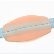 sangle élastique en silicone blanc / nude